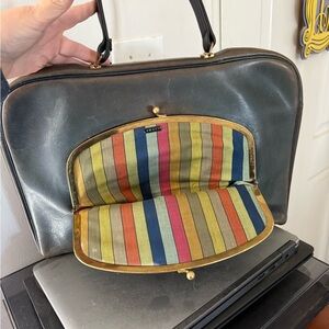 Vintage Coach 70’sGreen Leather Attache Case